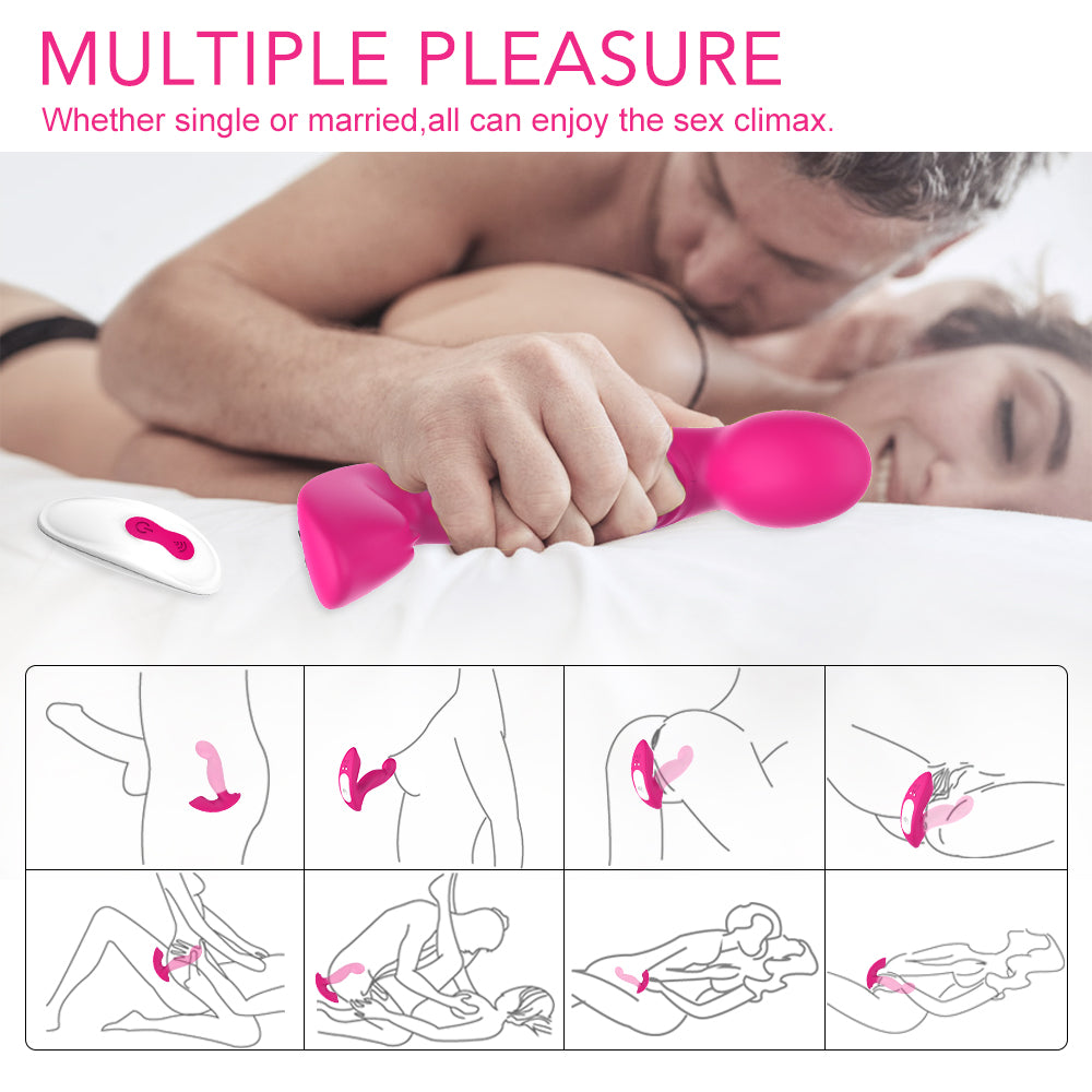 360° Rotating 2*9 Modes Wearable Butterfly Vibrator G-Spot P-Spot Anal Unisex