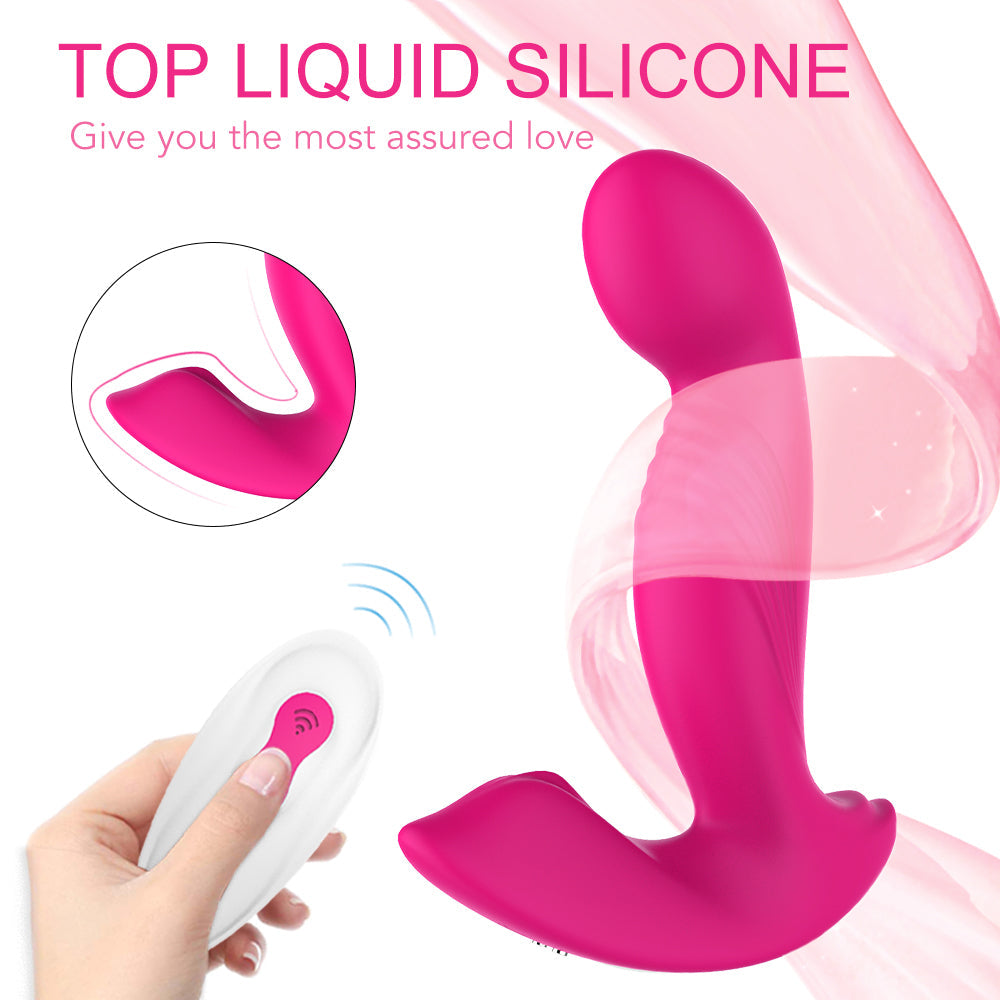 360° Rotating 2*9 Modes Wearable Butterfly Vibrator G-Spot P-Spot Anal Unisex