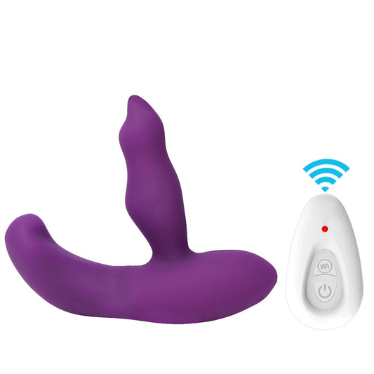 2 IN 1 Anal Clitoris Stimulator Separate Control 11+11 Mode For Female