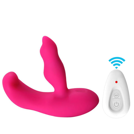 2 IN 1 Anal Clitoris Stimulator Separate Control 11+11 Mode For Female