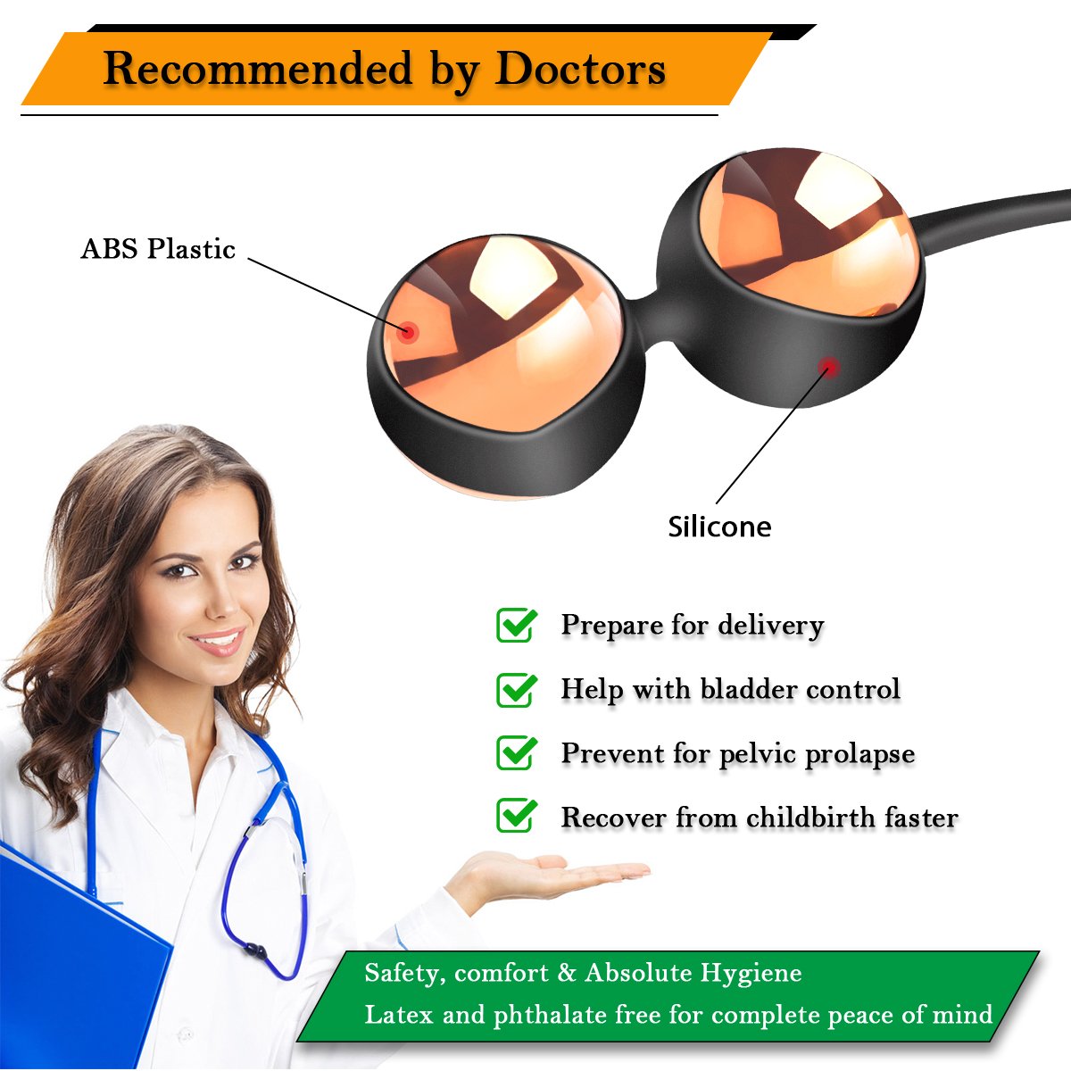 Remote Kegel Ben Wa Balls Kit For Women Bladder Control Exercise Weights