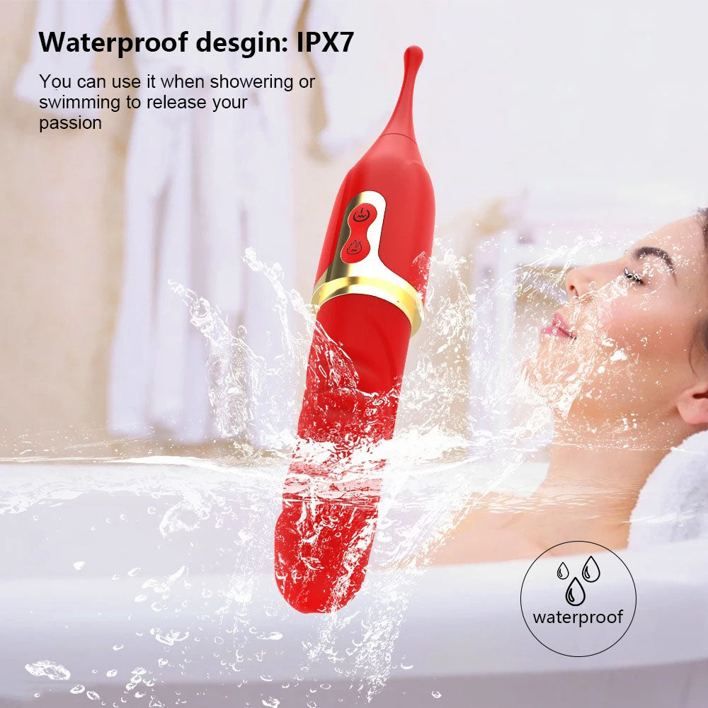 2 In 1 High Frequency Clit G Spot Heating Vibrator 10 Vibration Modes