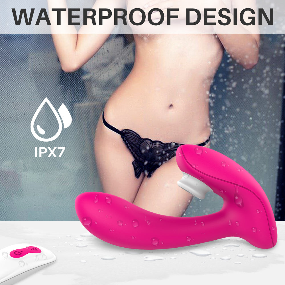 Remote Control Clitoral Sucking G Spot Vibrator 9 Suction & Vibration Modes