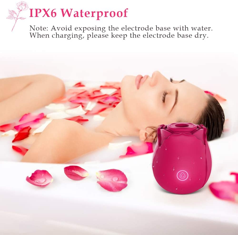 Rose Clitoral Sucking Vibrator for Women with 7 Intense Suction