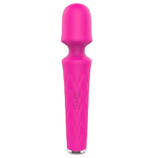 7*4 Modes 7-Color Light Base Wand Massager Handle Without Vibration