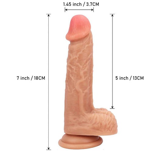 7 Inch Realistic G-Spot Dildo for Vaginal Anal Stimulation