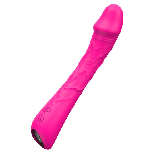 9 Modes Bendable Realistic Penis G-Spot Vibrator with Colorful Lights