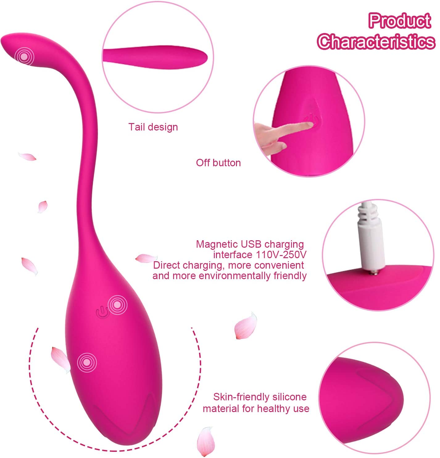 Ben Wa Kegel Balls For Strengthen Pelvic Floor Muscles 10 Modes Bullet Vibrator