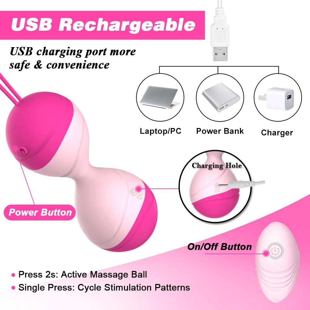 Silicone Ben Wa Balls Kegel Kit Pelvic Floor Tightening Exerciser