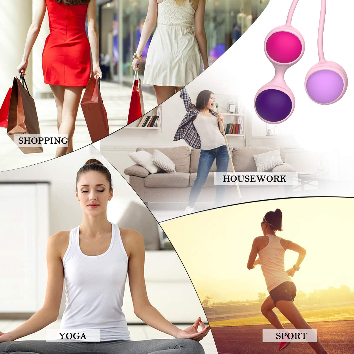 Bladder Control Pelvic Floor Exercises Kegel Ball Set For Women