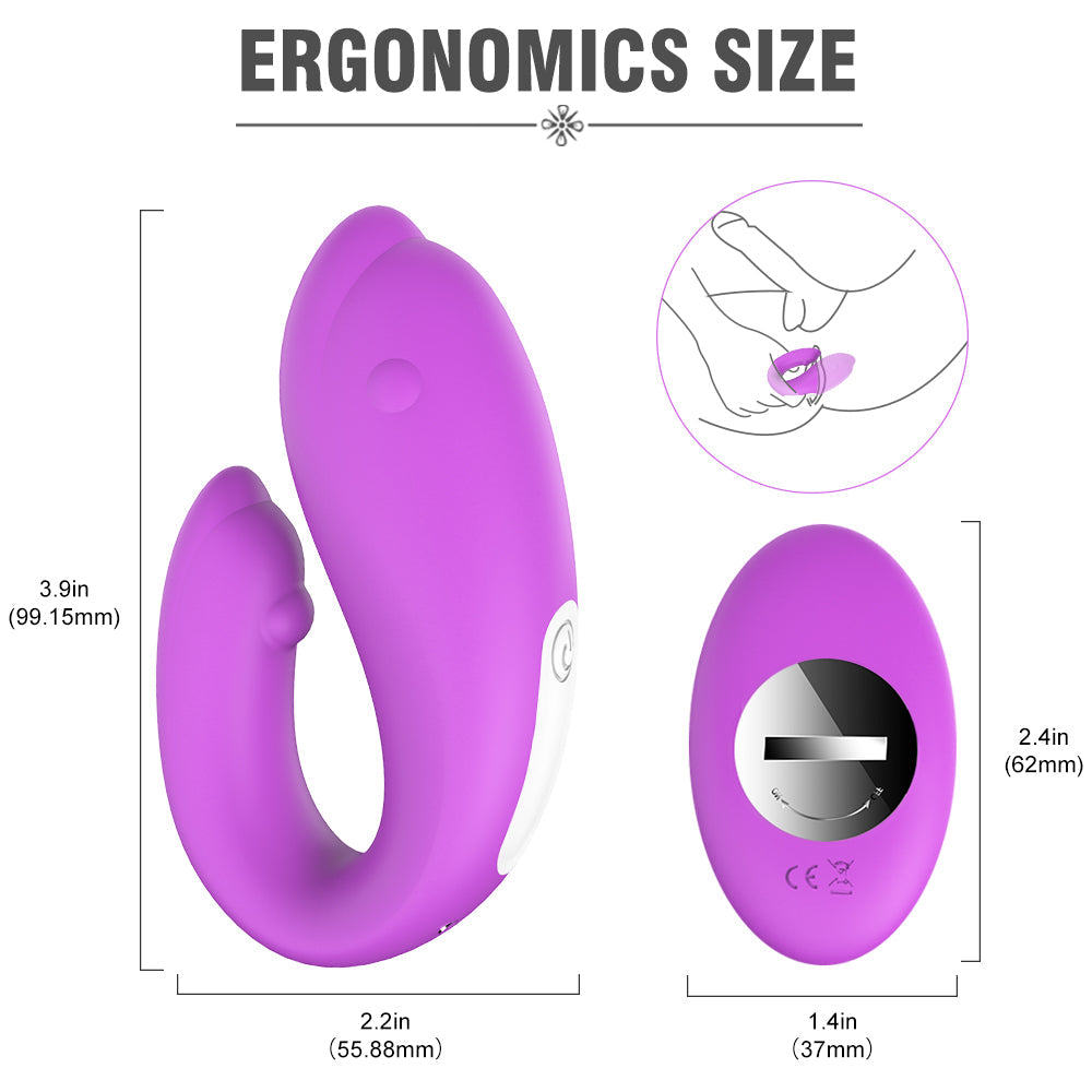 Dolphin 2 Motors 9 Stimulating Modes Flexible Partner G-Spot Vibrator