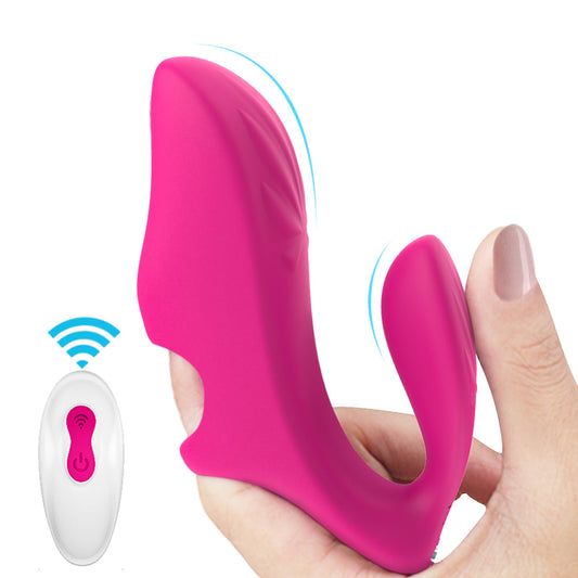 Finger Vibrator 9 Modes Dual Motors Clitoral G-Spot Stimulator Remote