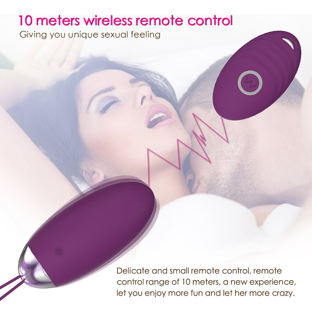 10 Vibration Modes Remote Control Kegel Exerciser Bullet Vibrator