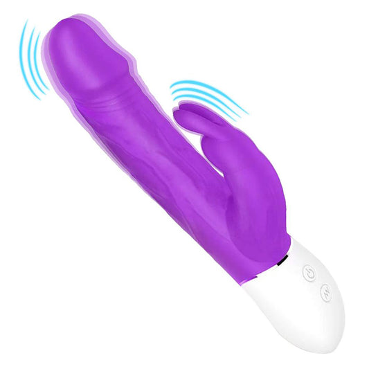 Silicone Realistic Dildo Rabbit Vibrator with 9 Strong Vibrations