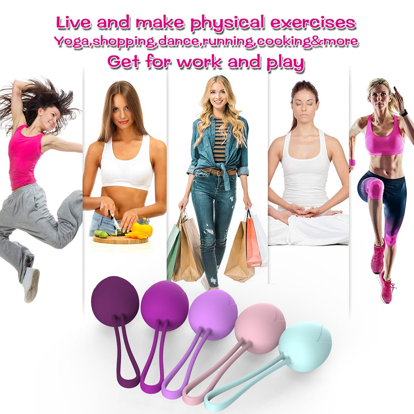 Ben Wa Kegel Ball Set 5 Pcs Progressive Weights