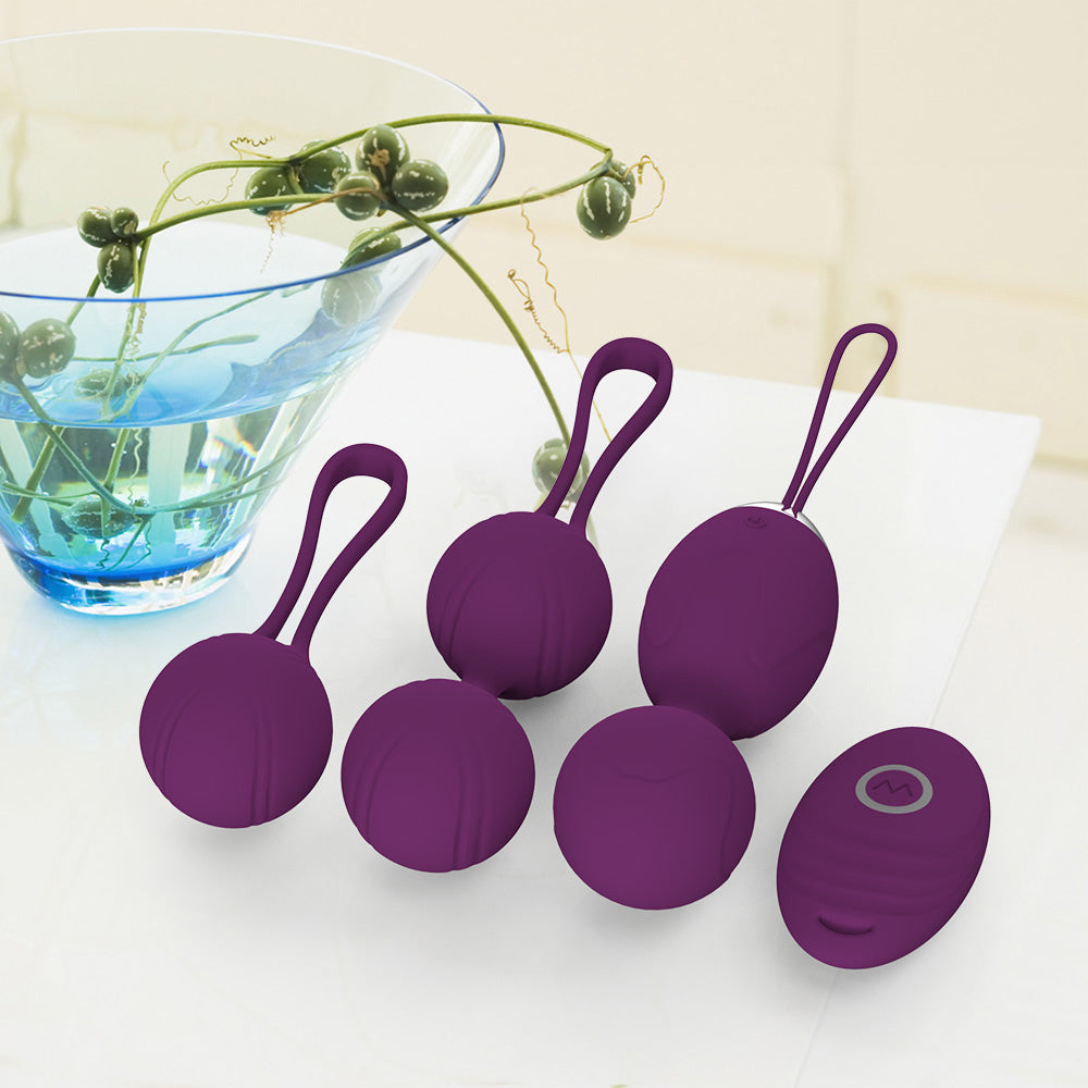 Doctor Recommended Pelvic Floor 10 Vibration Modes Ben Wa Balls with Loop