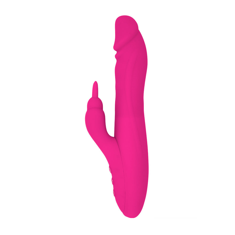 3 Rotating 7 Patterns Soft Silicone Realistic Dildo Rabbit Vibrator