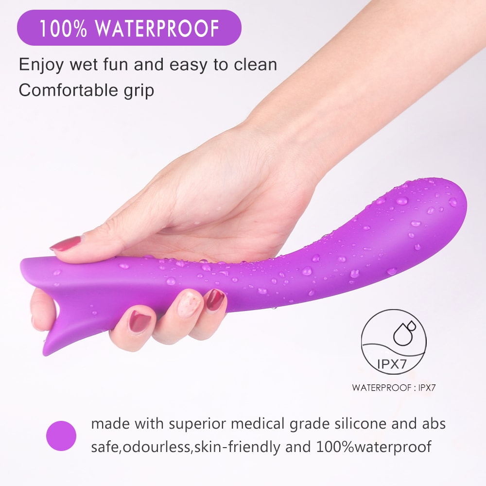 9 Patterns Ergonomic Curved Design G-Spot Vibrator for Women or Couple