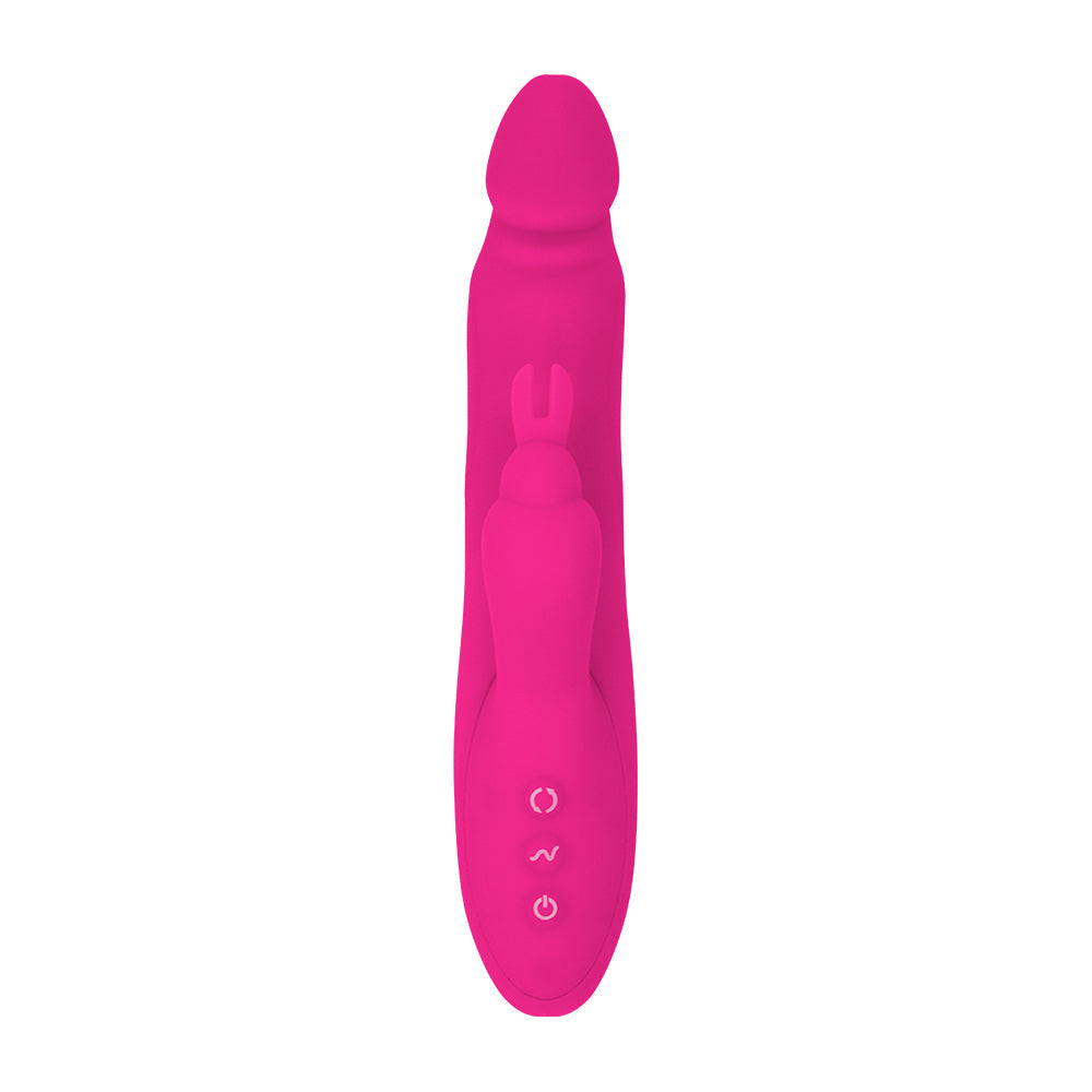 3 Rotating 7 Patterns Soft Silicone Realistic Dildo Rabbit Vibrator