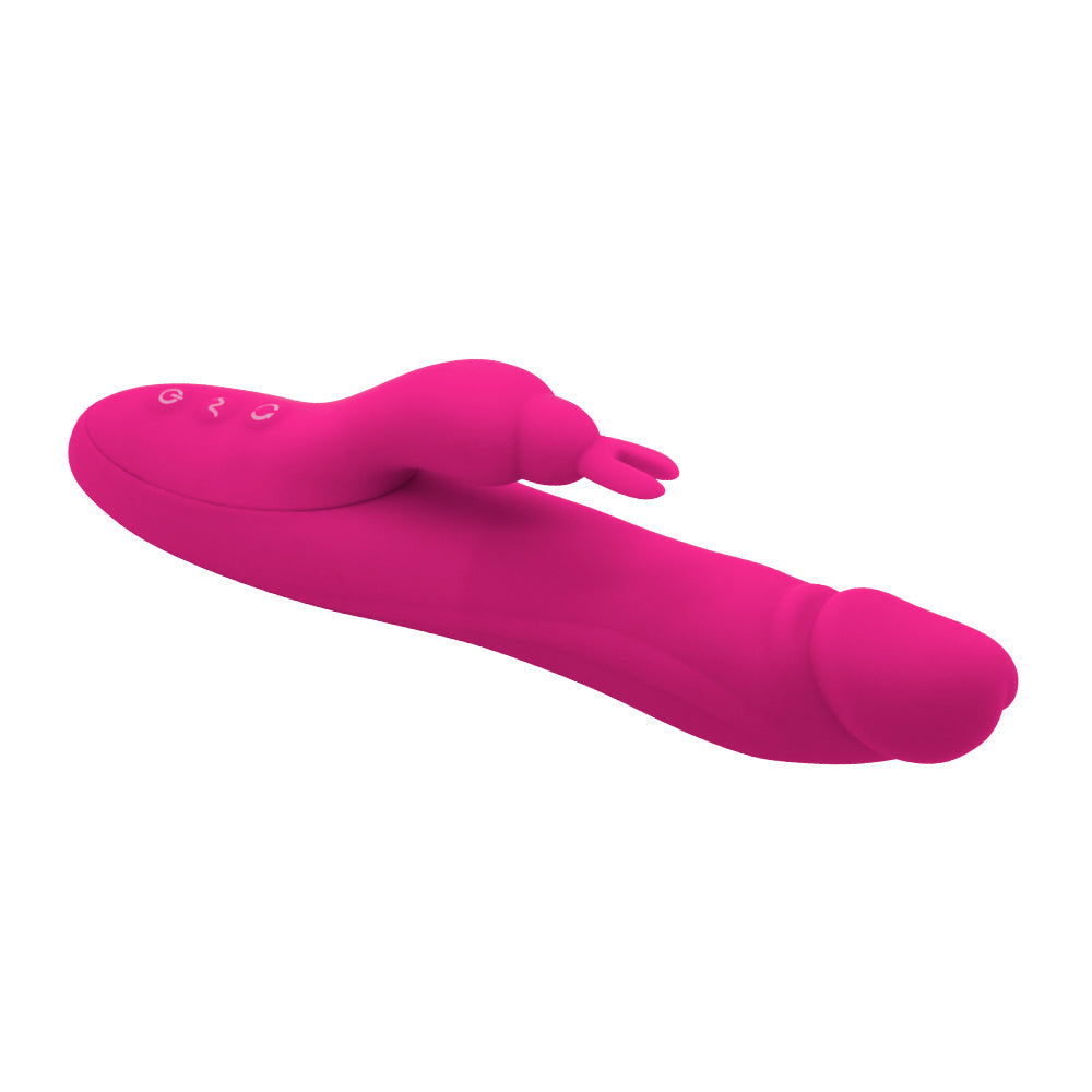 3 Rotating 7 Patterns Soft Silicone Realistic Dildo Rabbit Vibrator