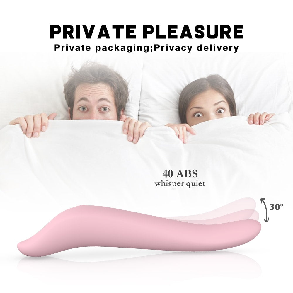 9 Rotating Vibrating Patterns Silicone G-Spot Vibrator Tongue Licking