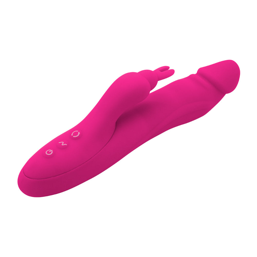 3 Rotating 7 Patterns Soft Silicone Realistic Dildo Rabbit Vibrator