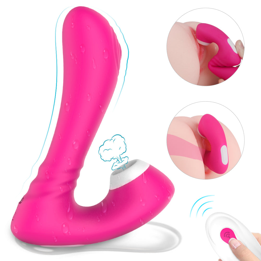 Sucking Clit Stimulator G Spot Thumping Vibrator Wearable 9*9 Modes