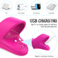 Rechargeable Silicone Finger Vibrator with 9-Pattern Fingertip Teasing