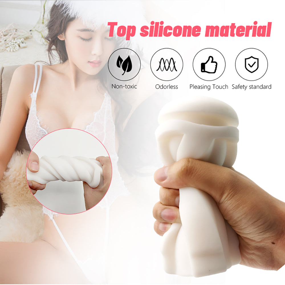 9 Telescopic Clip Suctions Automatic Male Masturbator with Live Voice