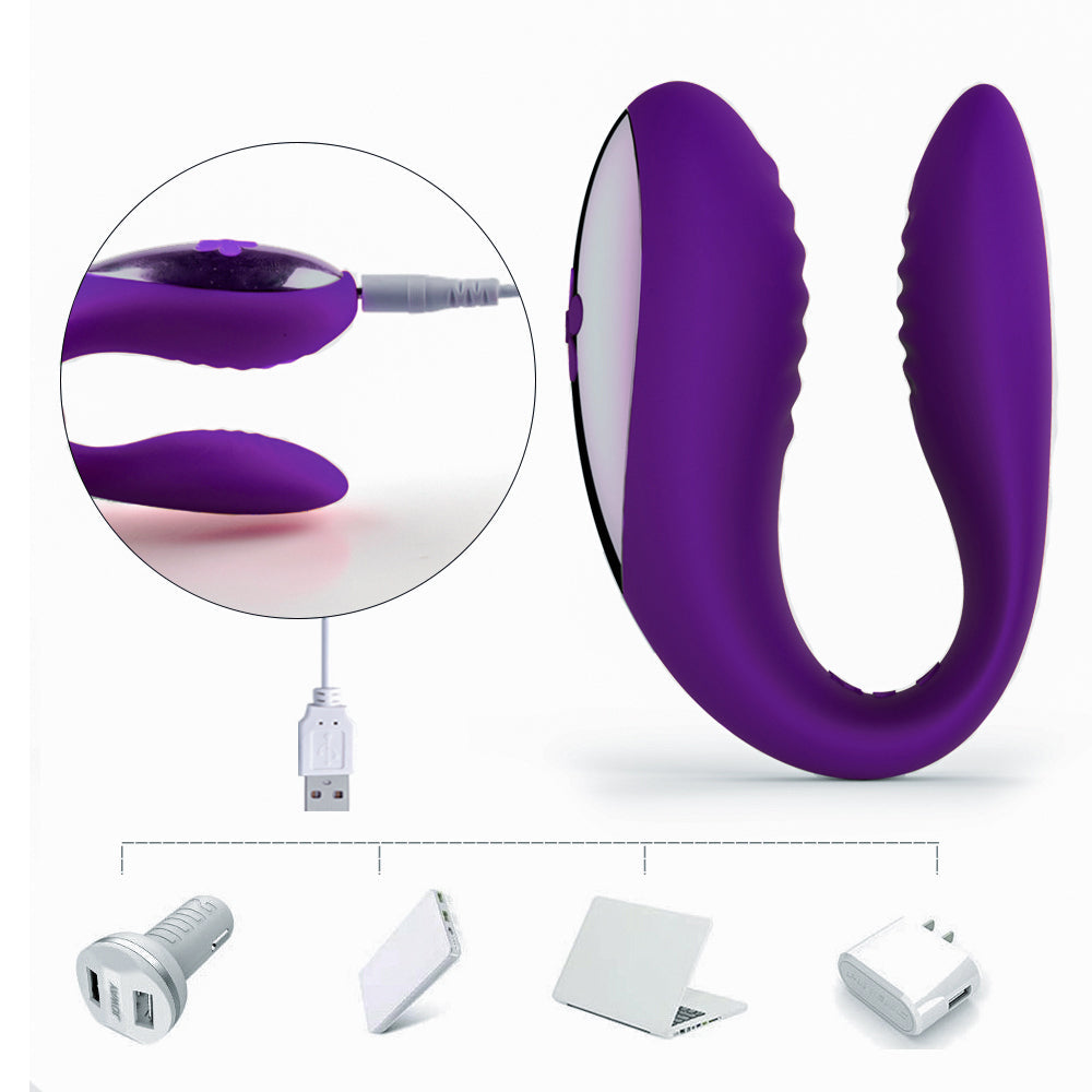 Rechargeable Remote G Spot Couple Stimulator 10 Intense Vibrations