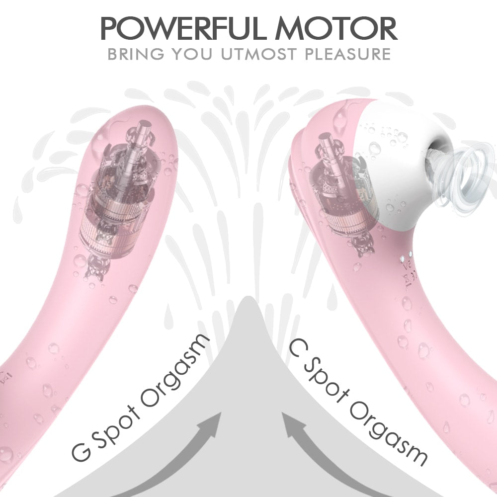 Clitoral Sucking G-Spot Vibrator With 10 Suction & 9 Vibration