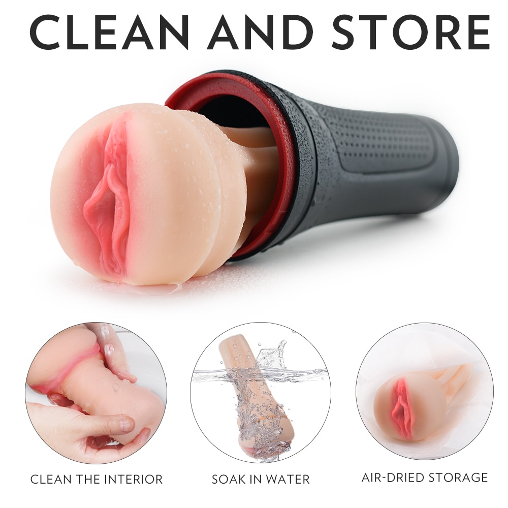 10 Vibration Remote Control Male Masturbator Cup Detachable Pocket Pussy