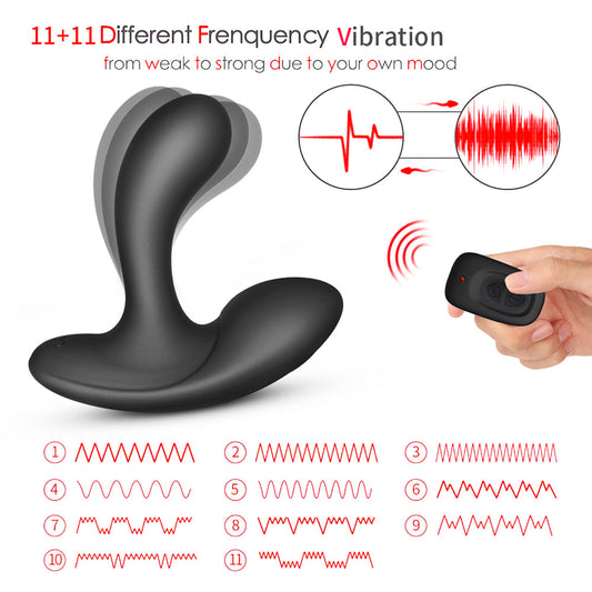 Remote Control 11 Speed Prostate Massager G-spot Vibrating Stimulator