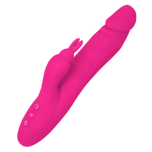 3 Rotating 7 Patterns Soft Silicone Realistic Dildo Rabbit Vibrator