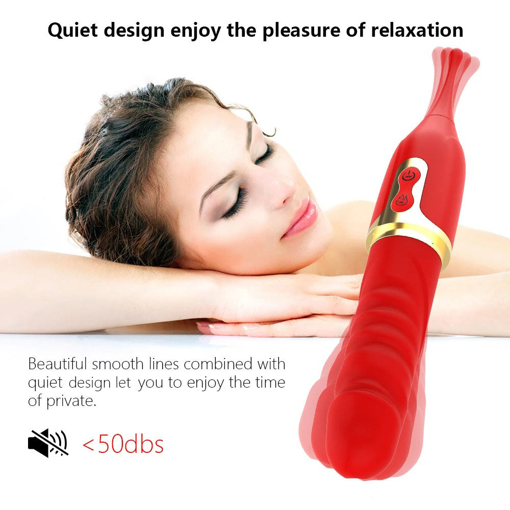 2 In 1 High Frequency Clit G Spot Heating Vibrator 10 Vibration Modes