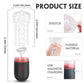 9 Patterns 3*4 Suctions Transparent Male Masturbator Realistic Stimulation