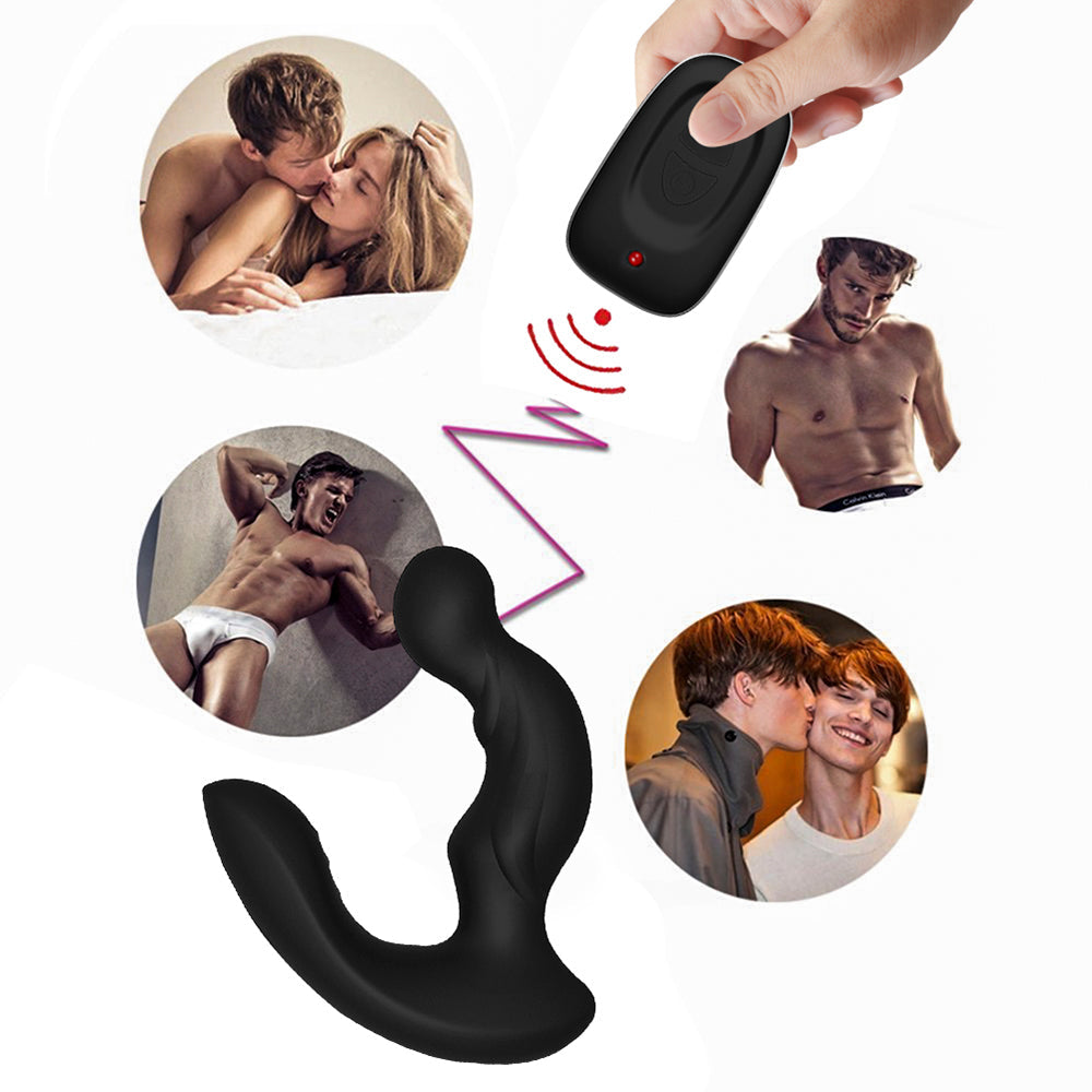 Prostate Massager Remote Control Vibrating Butt Plug 11+11 Modes