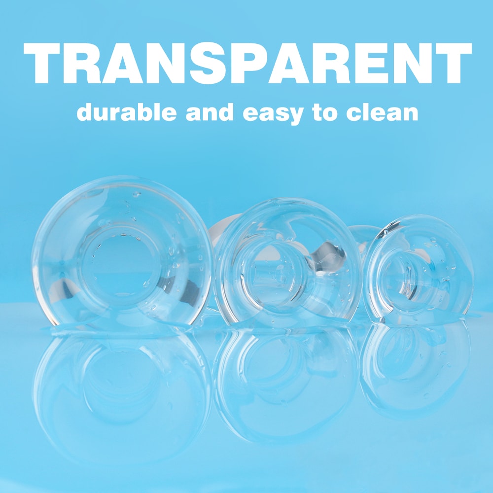 3 Sizes Transparent Hollow Glass Acrylic Anal Plugs Kit Ass Masturbation