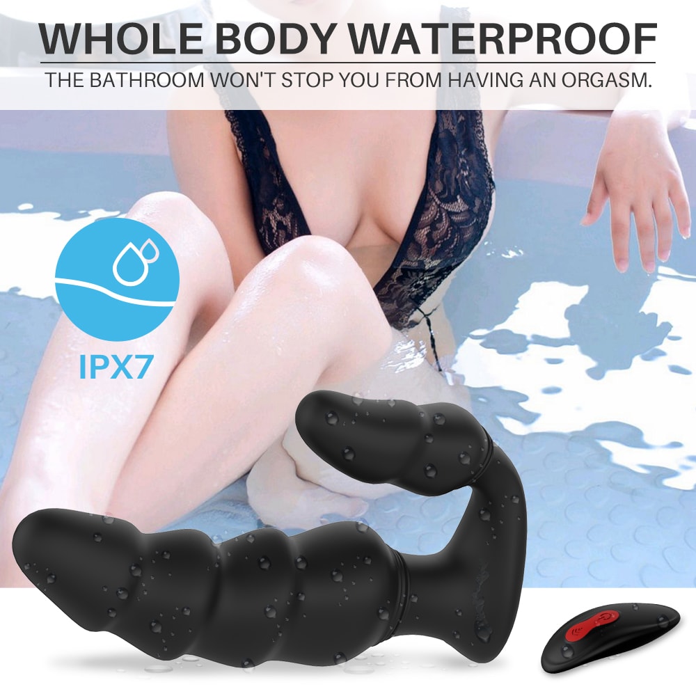 9 Frequency Prostate Massager Stimulator G-spot Anal Beads Vibrator