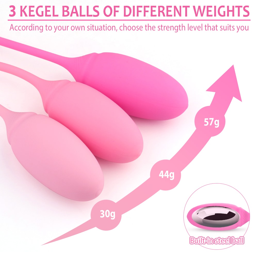 Built-in Steel Kegel Weighted Exercise 3 Balls Kit