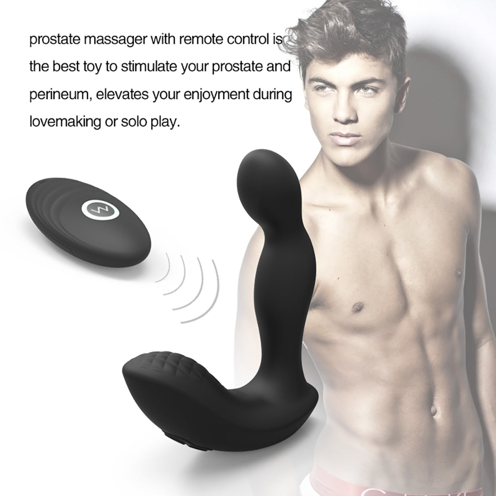 Vibrating Plug Remote Controlled 10 Modes Prostate Massager Stimulator