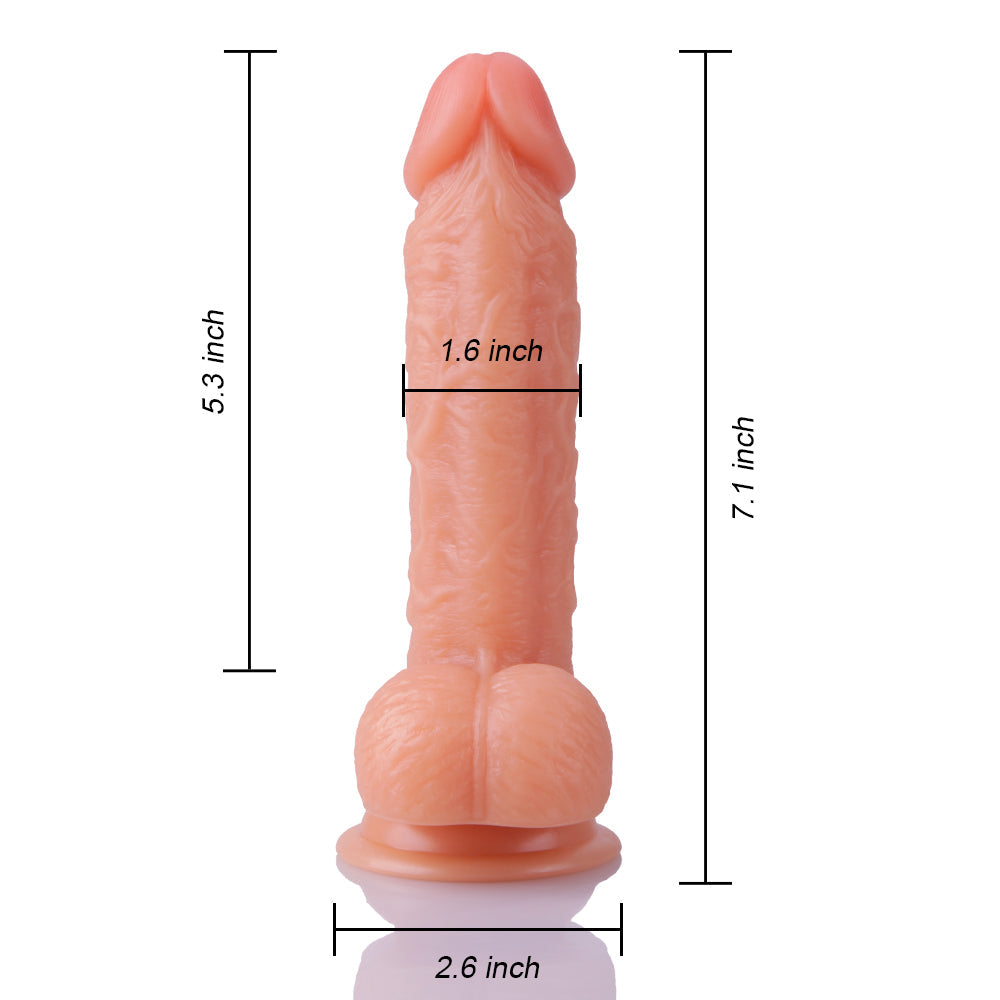 7.1 Inch Realistic G Spot Dildo For Beginner With Strong Suction Cup