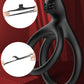 Silicone Dual Cock Ring With Rabbit Ears for Clitoral Stimulation