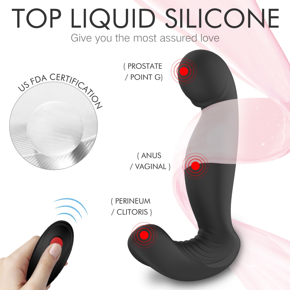 Rotating Anal Vibrator G-Spot Prostate Massager Perineum 9*9 Modes