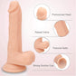 6.7 Inch Soft Realistic Suction Cup Dildo for Beginners Throat Trainer