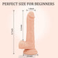 6.7 Inch Soft Realistic Suction Cup Dildo for Beginners Throat Trainer