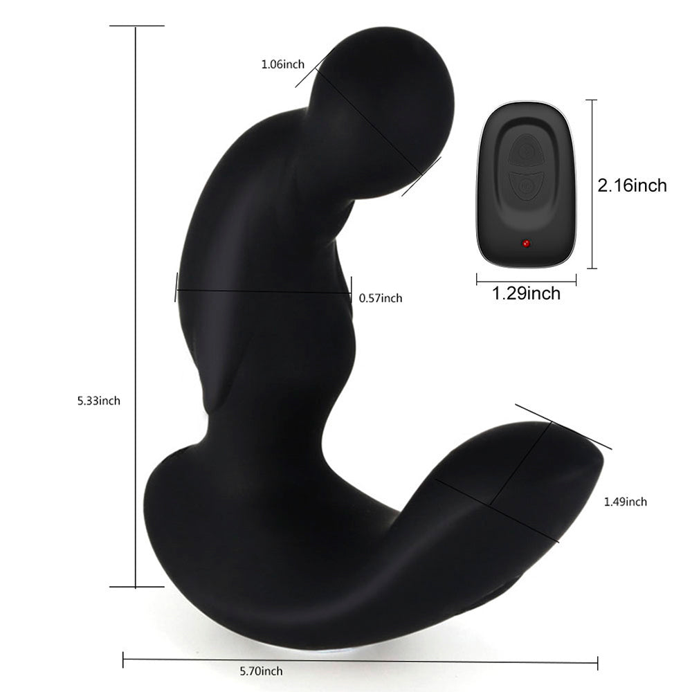 Prostate Massager Remote Control Vibrating Butt Plug 11+11 Modes