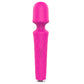 7*4 Modes 7-Color Light Base Wand Massager Handle Without Vibration