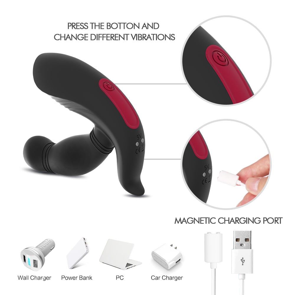 Super Silent 9 Stimulation Patterns Prostate Sphincter Massager