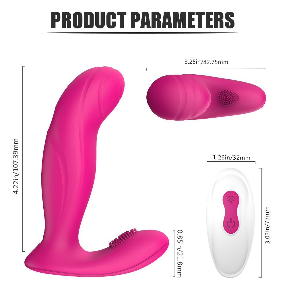 9 Patterns Remote Flexible Wearable Clitoris G-Spot Butterfly Vibrator